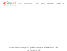 Tablet Screenshot of escuelademusicasuzuki.cl